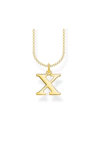 Thomas Sabo CHARM CLUB - Kette Buchstabe X gold - gelbgoldfarben