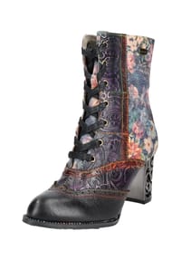 LAURA VITA® - Leder/Textil Stiefelette - Camel