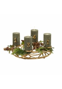 LOBERON Kerzenkranz Coldfield gold - Kerzenleuchte - gold