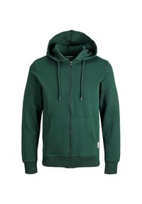 JACK & JONES - Kapuzensweatjacke Basic Zip Hoody mit Kapuze - Pine Grove