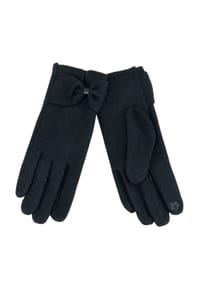nitzsche - Fingerhandschuhe, Schleife, für Damen - 050  BEIGE