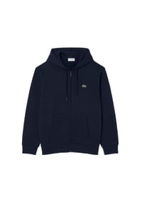 LACOSTE - Herren Sweatjacke mit Kapuze - Zipped Fleece Front Hoodie, Regular Fit - 031 BLACK
