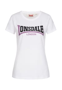 LONSDALE™ - Frauen T-Shirt ACHNAVAST - Lilac/Black/White