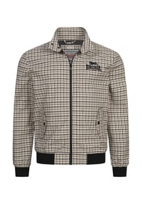 LONSDALE™ - Herren Jacke schmale Passform CLASSIC CHECK - Beige/Black