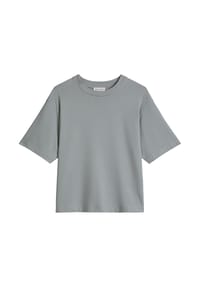Marc O'Polo - Damen T-Shirt, kurzarm - Rundhals, Loose Fit, Baumwolle-Modal-Mix - Dunkelblau