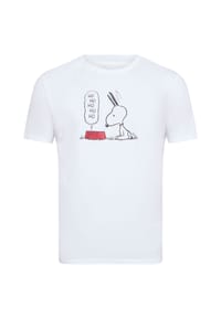 mey - Schlafanzug-Oberteil Mey x Peanuts, Kurzarm, für Herren - 1  WHITE