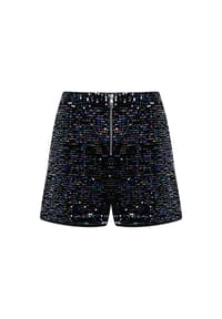 freshlions - Shorts Yara mit glitzerndem Paillettenbesatz - bordeaux