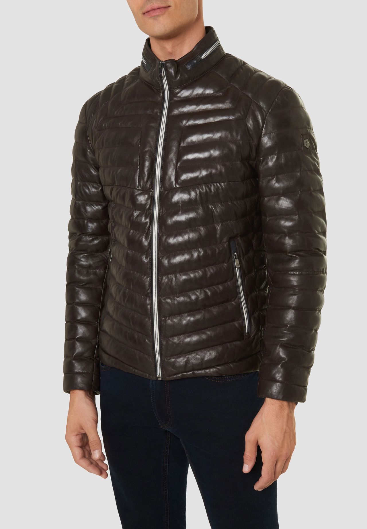 MILESTONE® Steppjacke, Leder, atmungsaktiv, für Herren | GALERIA