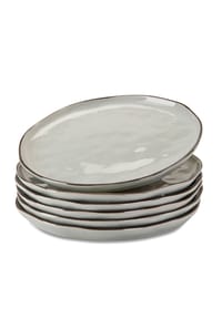 LOBERON - Teller 6er Set Biarré grau serieGeschirr4 - grau