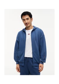 TOMMY HILFIGER - Sweatjacke "TH ORIGINAL", Kapuze, für Herren - DBZ  BLUE