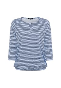 olsen - Shirt mit Allover-Dessin und Tunikaausschnitt - 40169 POWER NAVY