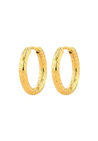 Adelia's - Adelia's Damen Creolen aus Edelstahl - gold