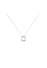 MONCARA - Damen Anhänger mit Kette, 375er Weißgold, 1 Diamant ca. 0,05 Karat - Gelbgold