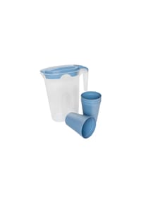 MICHELINO - MICHELINO Elegantes 5-teiliges Karaffen-Set: Karaffe mit - Blau OneSize