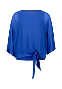 BETTY BARCLAY - Chiffonbluse unifarben - Adria Blue