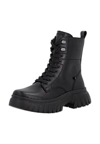 rieker - Glattleder Stiefelette - Schwarz