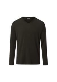 HANRO - V-Shirt Casuals - carbernet melange
