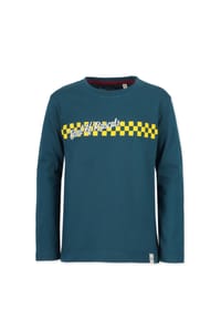 Band of Rascals - Longsleeves Checker - dark-petrol