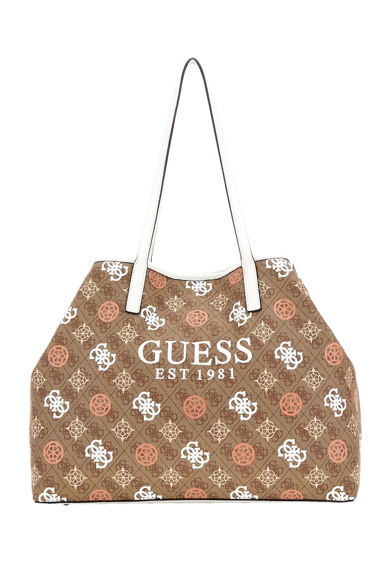 GUESS Shopper, Logo-Muster, Magnetdruckknopf, für Damen | GALERIA
