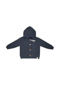 maximo® - GOTS BABY-Strickjacke , LL Kapuze, Knöpfe - beigemeliert