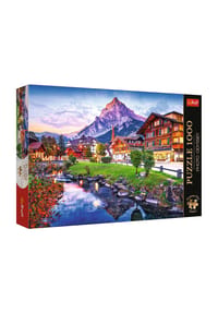 Trefl - Puzzle Photo Odyssey Stadt in den Alpen, Schweiz, 1000 Teile, 68 x 48 cm - 