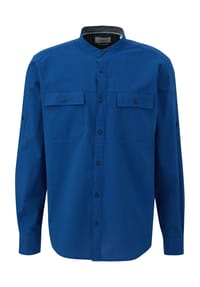 s.Oliver - Freizeithemd, Regular Fit, Langarm, Stehkragen, für Herren - 5334 BLUE