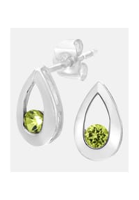 Diamant L'eternel - Ohrstecker, mit Peridot, 375 Weißgold - white gold