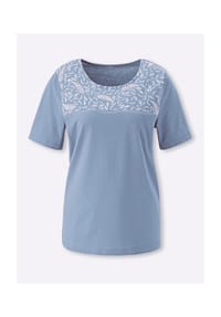 SIEH AN! - Kurzarm-Shirt - bleu-ecru