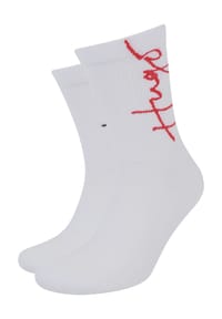 HUGO Socken, 2er-Pack, Logo-Schriftzug, für Herren Bild 1