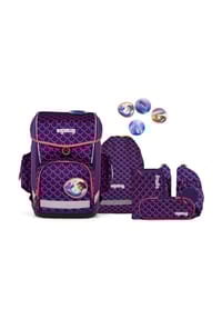 ergobag - CUBO LIGHT Schulranzen-Set, 6- teilig - PERLENTAUCHBÄR