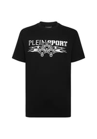 PLEIN SPORT - T-Shirt TIGER - black+greenfluo