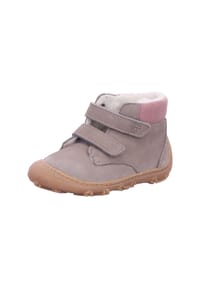 PEPINO® - Leder Stiefelette - Beige/Rosa