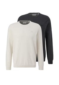 s.Oliver - Pullover 2er Pack Basic - Schwarz