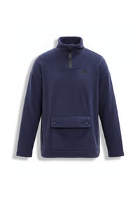 CAT by manii'ta lacitta - Blaues Fleece-Sweatshirt mit Katzenmotiv - blau