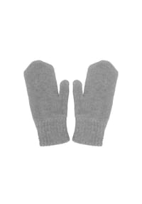 maximo® - MINI-Fausthandschuhe, Strick   mit Daumen, Basicfarben - carbonmeliert