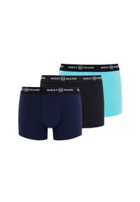 WestmarkLondon - Retro Short / Pant 3er Pack Oscar - Black / Ecru / Gray