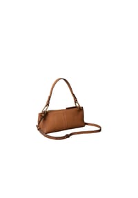 Calvin Klein ASYMETRICAL SLOUCHY - Schultertasche, Leder, für Damen - 46H  BROWN