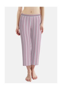 TOM TAILOR - Schlafanzug-Hose, Gummibund, für Damen - 122 WEIß-MITTEL-R