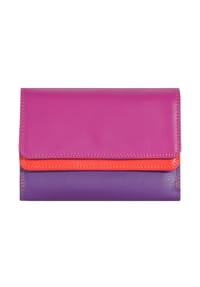 Mywalit - Geldbörse Double Flap", Querformat, Leder, Druckknopf, für Damen - black pase