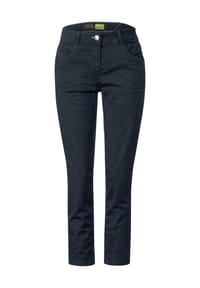 Cecil Damen Hose – Loose Fit, Mid Waist, Seitliche Reißverschlusstaschen, Baumwollmix