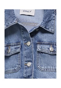 ONLY® - Jeansjacke, Klappkragen, für Kinder - 179695 MEDIUM BLU