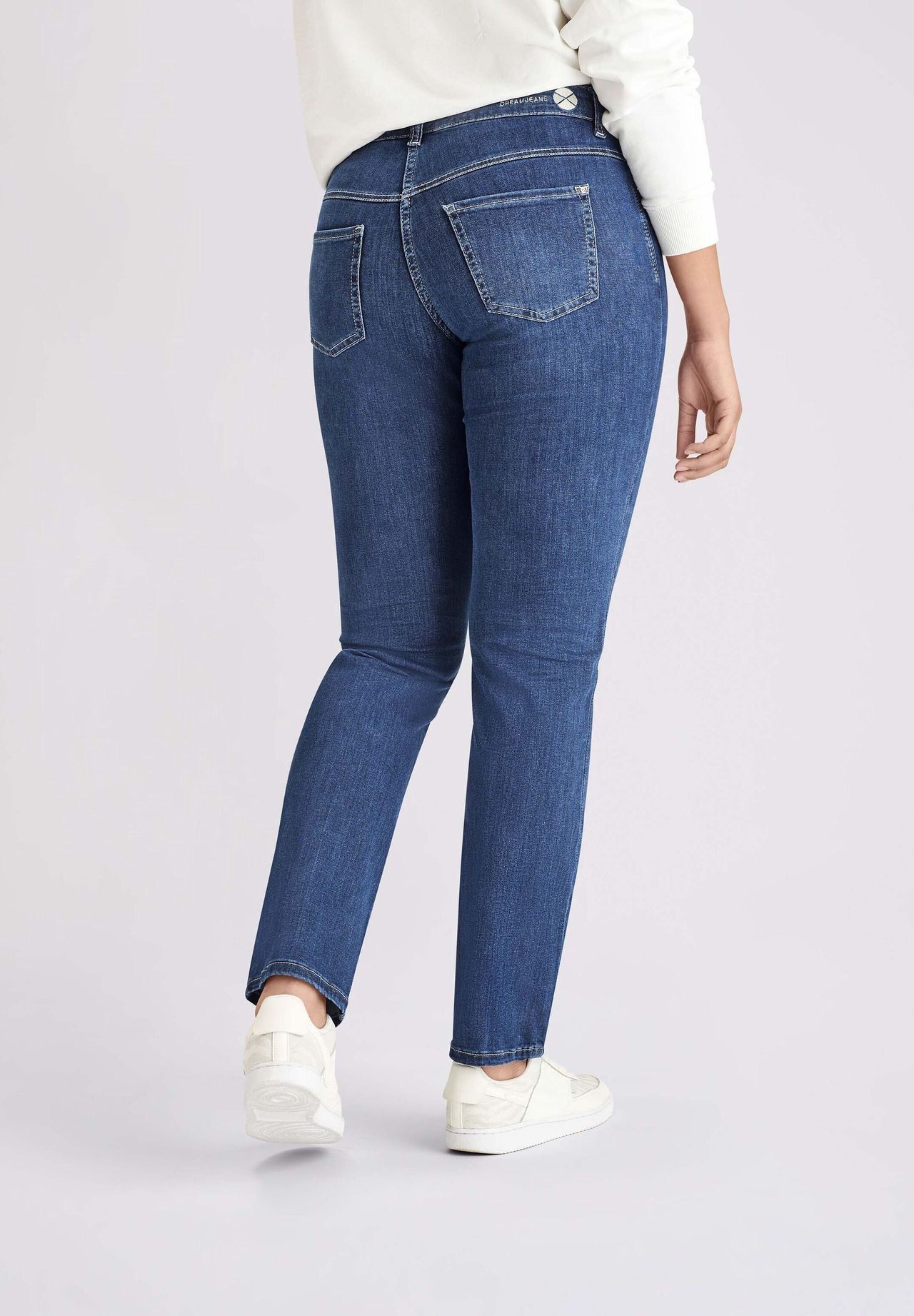 Mac Jeans "Dream", Slim Fit, KontrastnäHte, FüR Damen, Blau, 42/L30