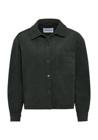 MANGUUN - Cordhemd, Klappkragen für Damen - 2 DARK GREEN