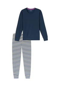 SCHIESSER - Schlafanzug Casual Essentials - 816 JEANSBLAU