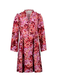 CARTOON - Sommerkleid, Split-Neck, Damen - 6840 PURPLE/RED