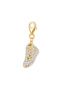 GLANZSTÜCKE MÜNCHEN - Damen Charm aus 925/- Sterling Silber in Gelbgold mit Zirkonia - gelbgold