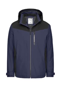 redpoint - Wasserdichte Regular Fit Funktionsjacke mit Kapuze LEN 3.0 - rustybrown / black