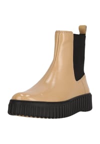 CLARKS® - Chelsea-Boot Torhill Maple mit elastischen Einsätzen an den Seiten - 1272 Beige Patent
