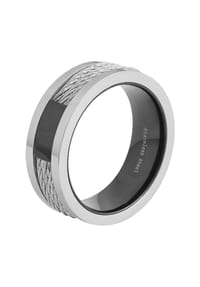 Adelia's - Herren Ring aus Edelstahl - schwarz