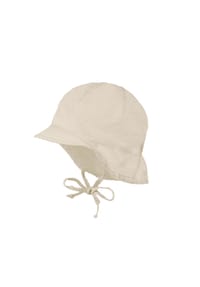 maximo® - GOTS BABY-Schildmütze kurzer Nackenschutz, Waschoptik, Bindeband - dogwood